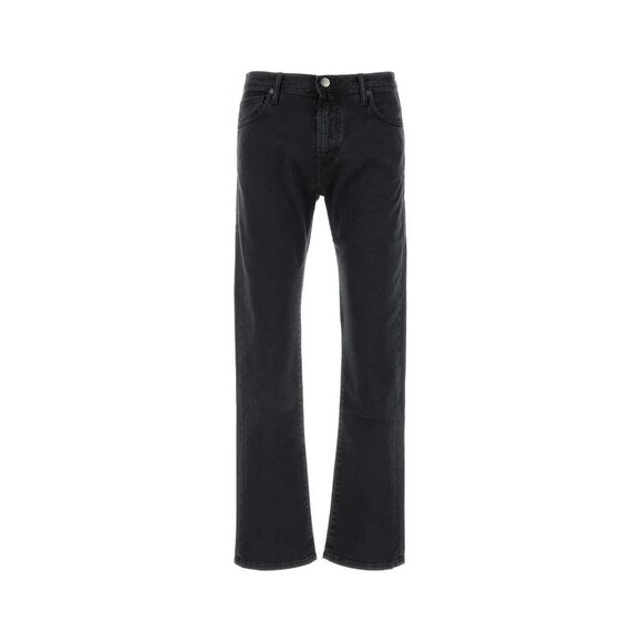 Incotex Men Black Stretch Denim Jeans